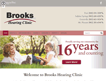 Tablet Screenshot of brookshearing.com